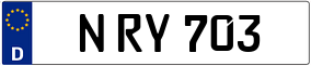 Trailer License Plate